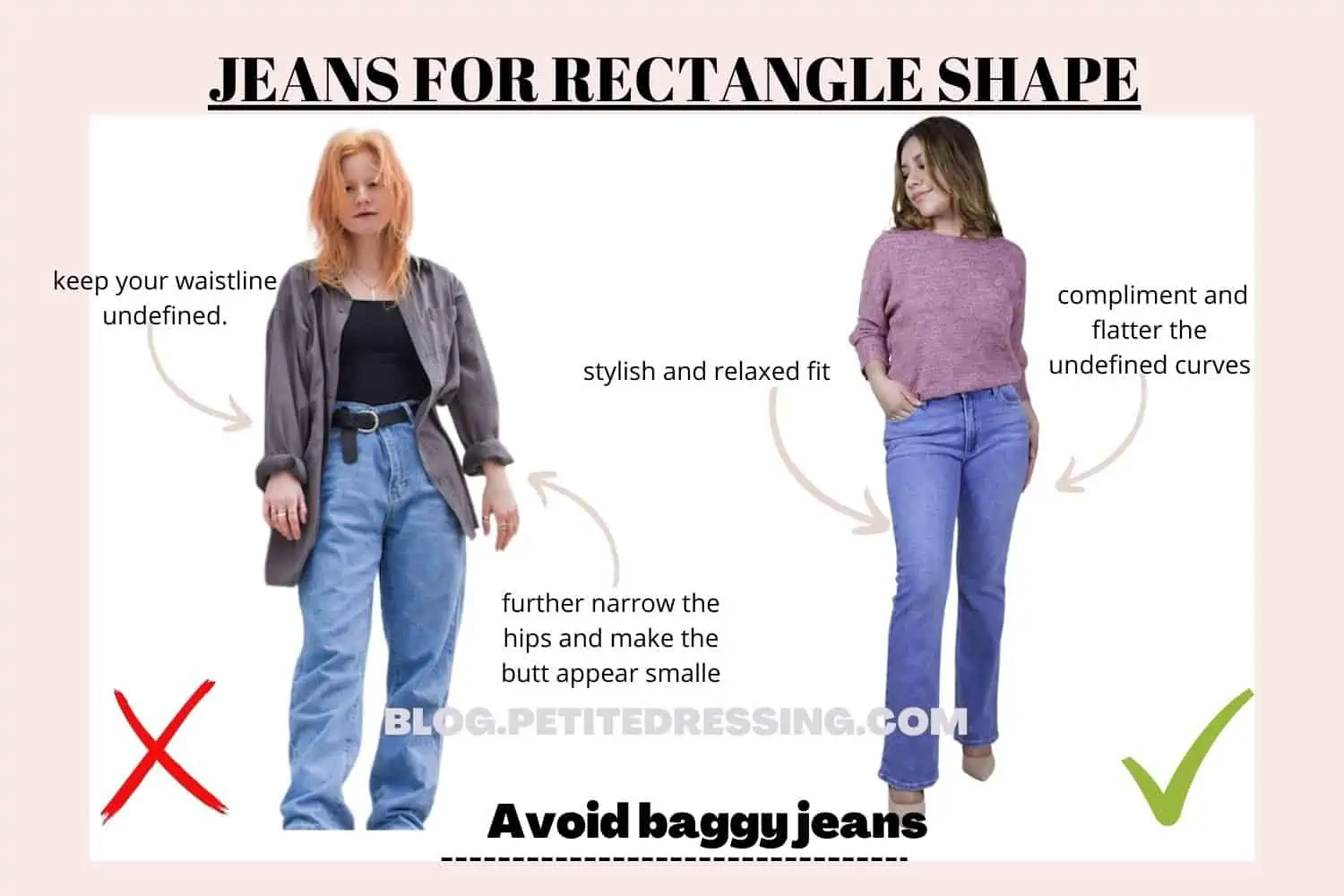 https://blog.petitedressing.com/wp-content/uploads/2022/10/JEANS-FOR-RECTANGLE-SHAPE-Avoid-baggy-jean.webp