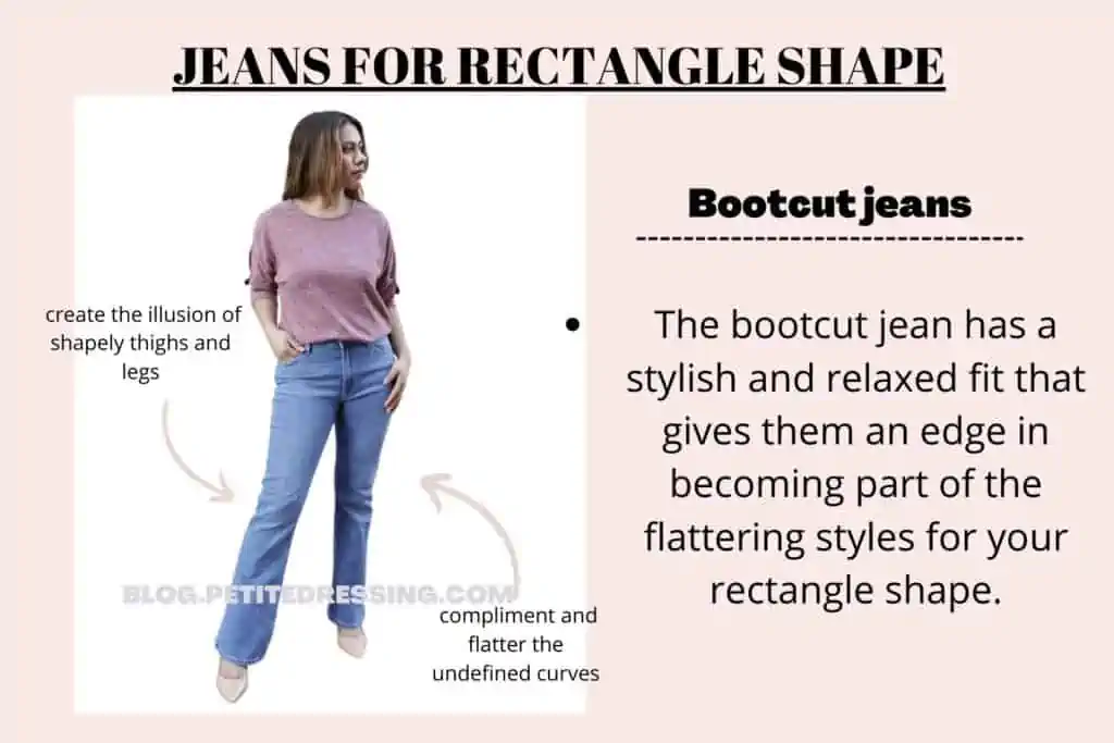JEANS FOR RECTANGLE SHAPE-Bootcut jeans