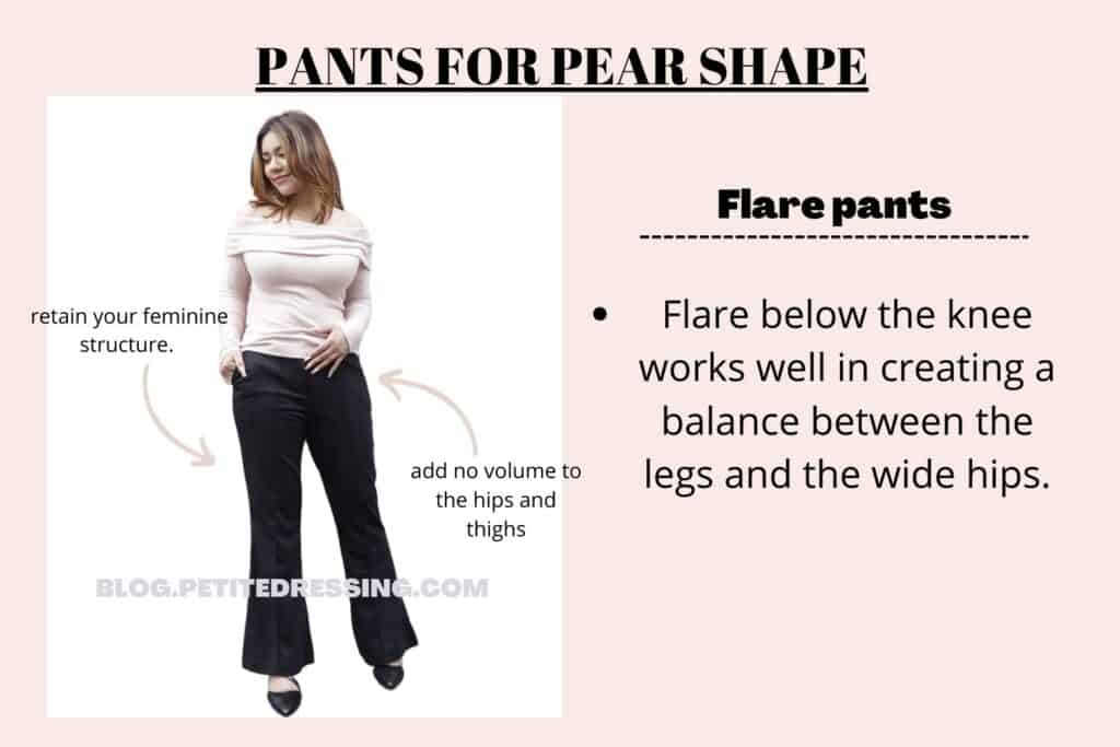 PANTS FOR PEAR SHAPE-Flare pants
