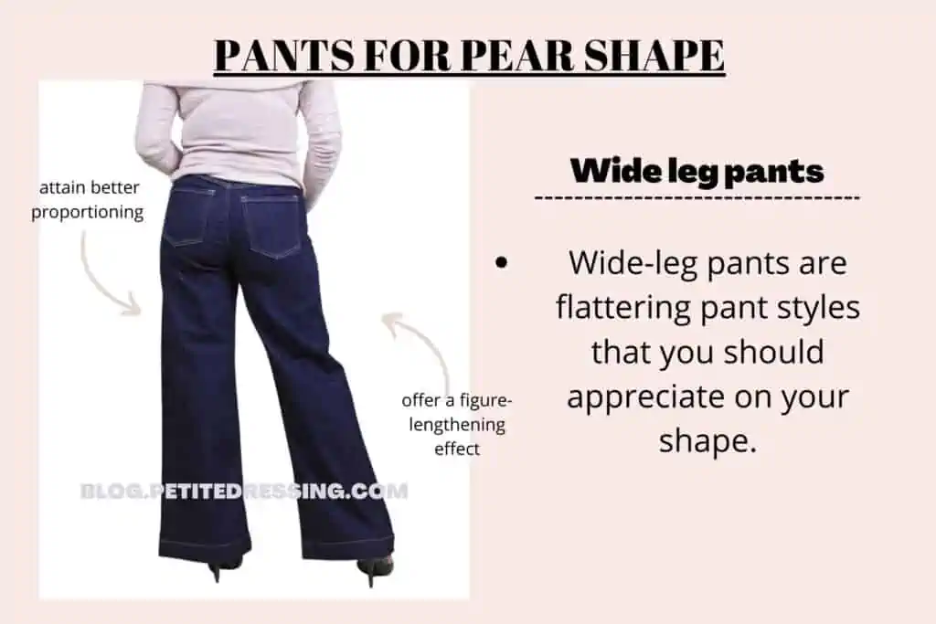 PANTS FOR PEAR SHAPE-wide leg pants