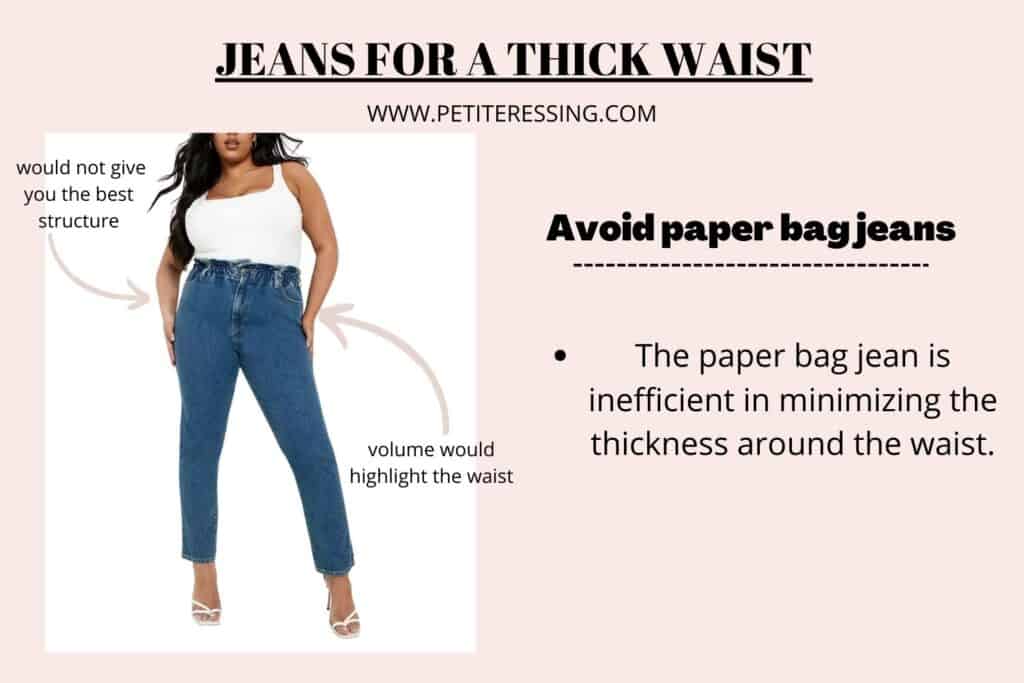 JEANS FOR A THICK WAIST-PAPER BAG JEANS