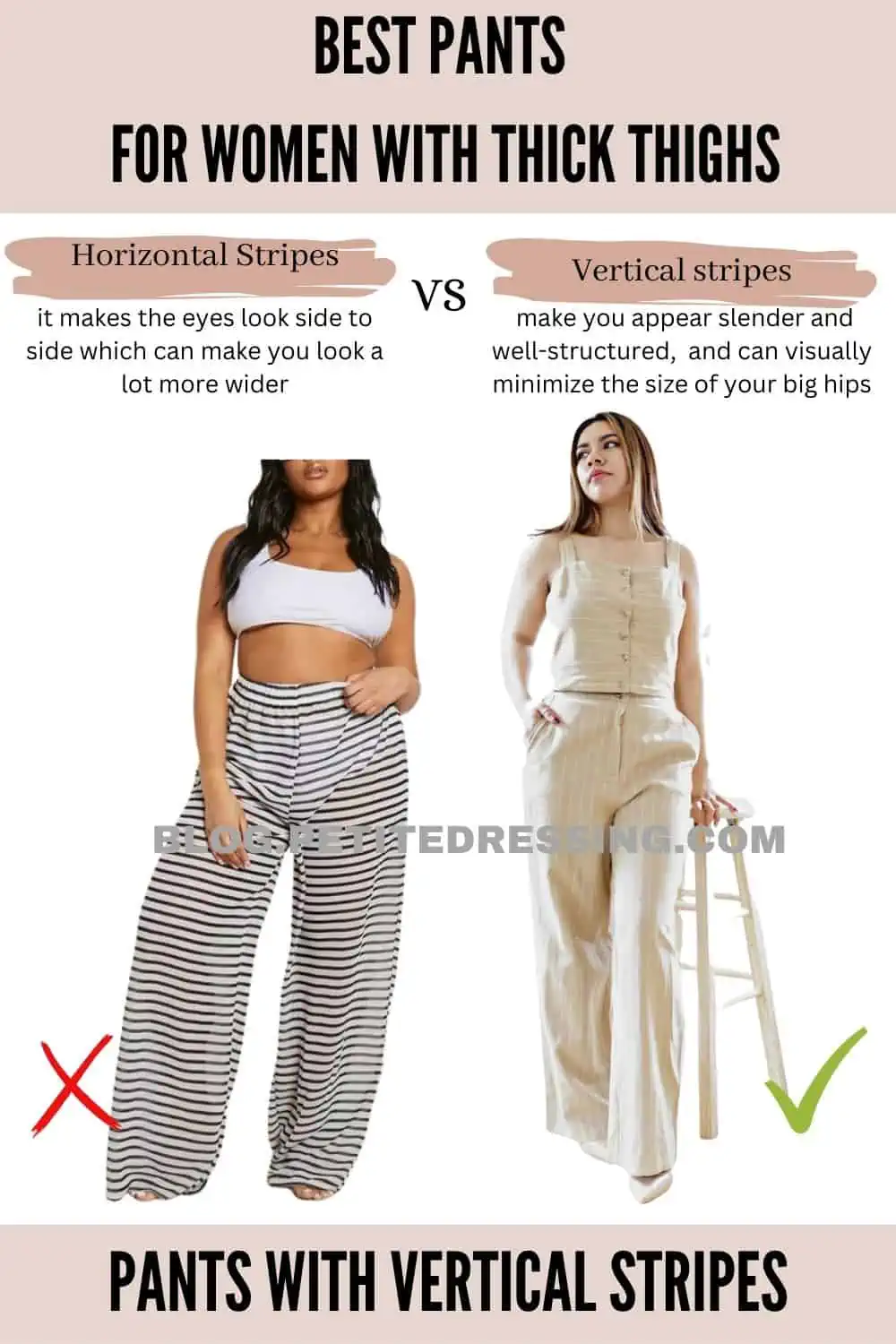 Pants for Wide Hips Small Waist & Heavy Legs