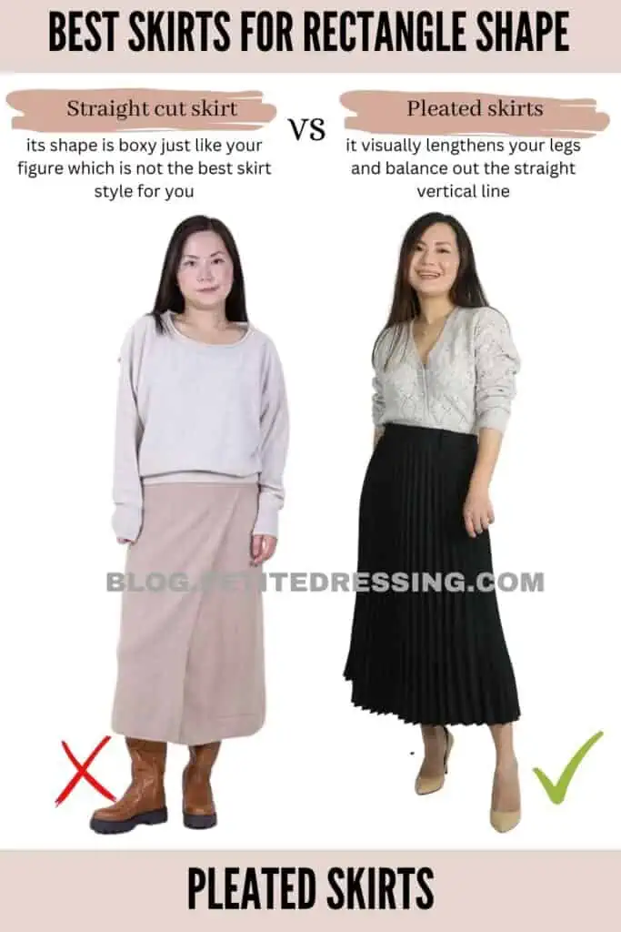 Pleated skirts