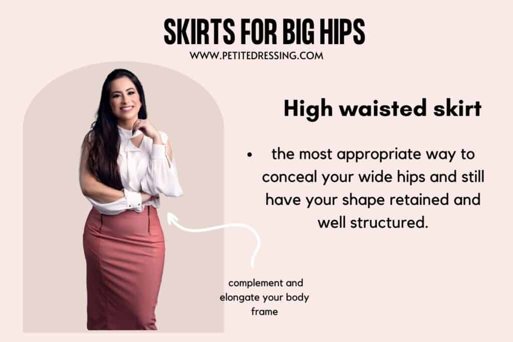 SKIRTS FOR BIG HIPS-High waisted skirt