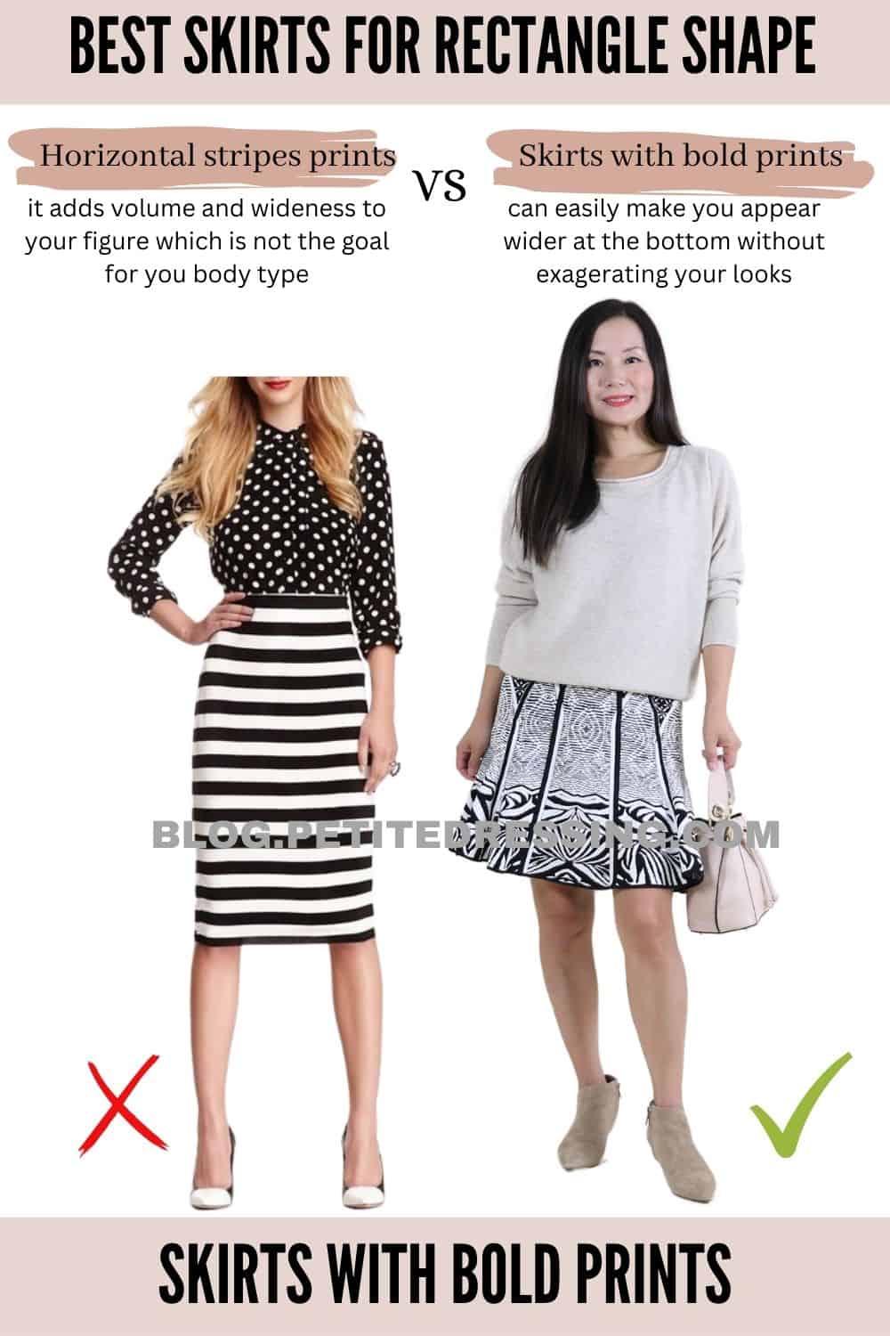 BEST SKIRTS FOR RECTANGLE SHAPE