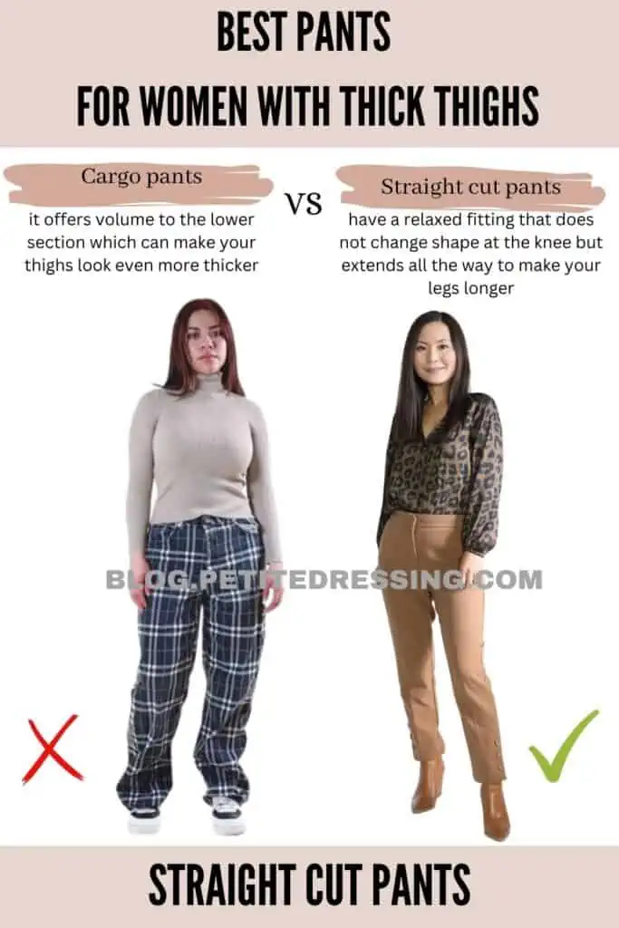 Straight cut pants