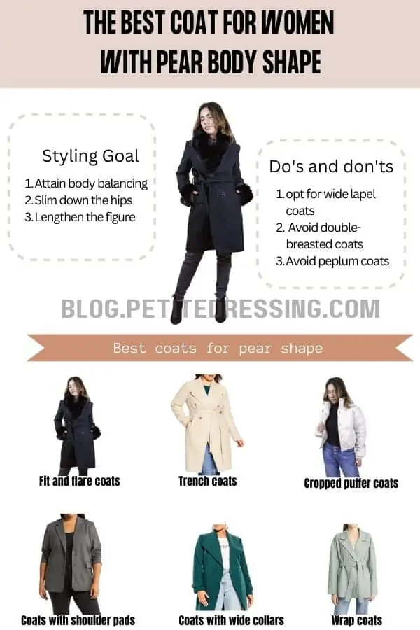 The best Coat for Women with Pear Body Shape