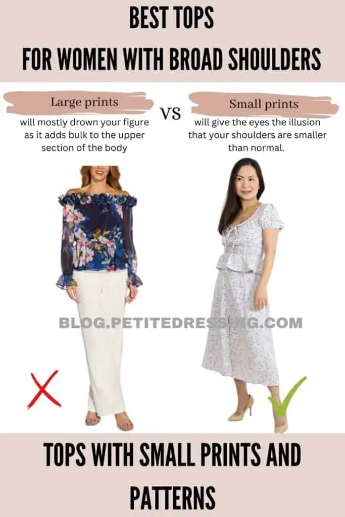 Tops with small prints and patterns