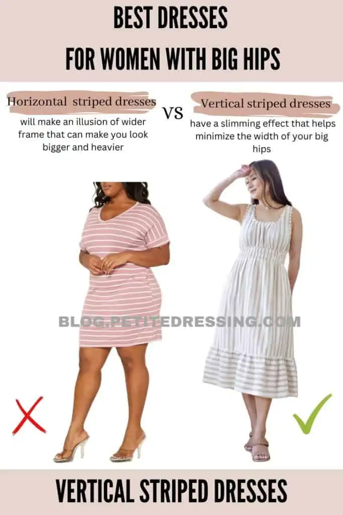 Vertical striped dresses