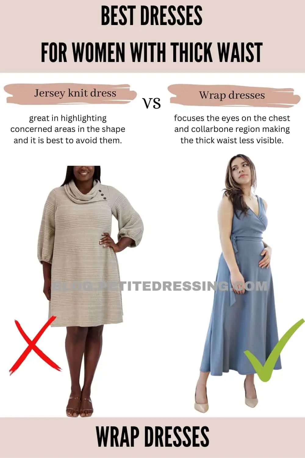 How to Dress if You Have a Thick Waist (The Complete Guide) - Petite  Dressing