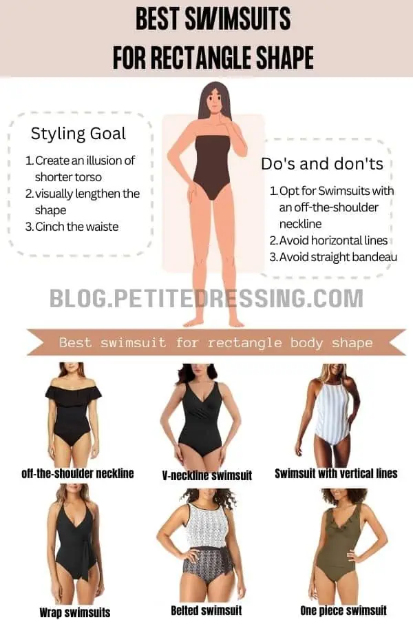 The Complete Swimsuit Guide for Rectangle Body Type - Petite Dressing