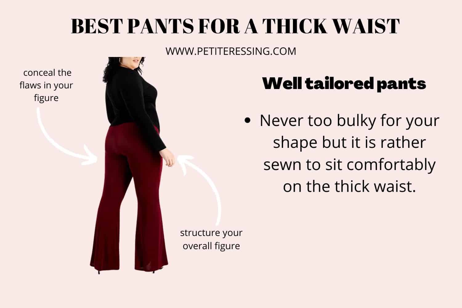 The Complete Pants Guide for Women with Thick Waist