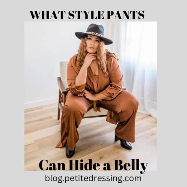 what style pants can hide your belly
