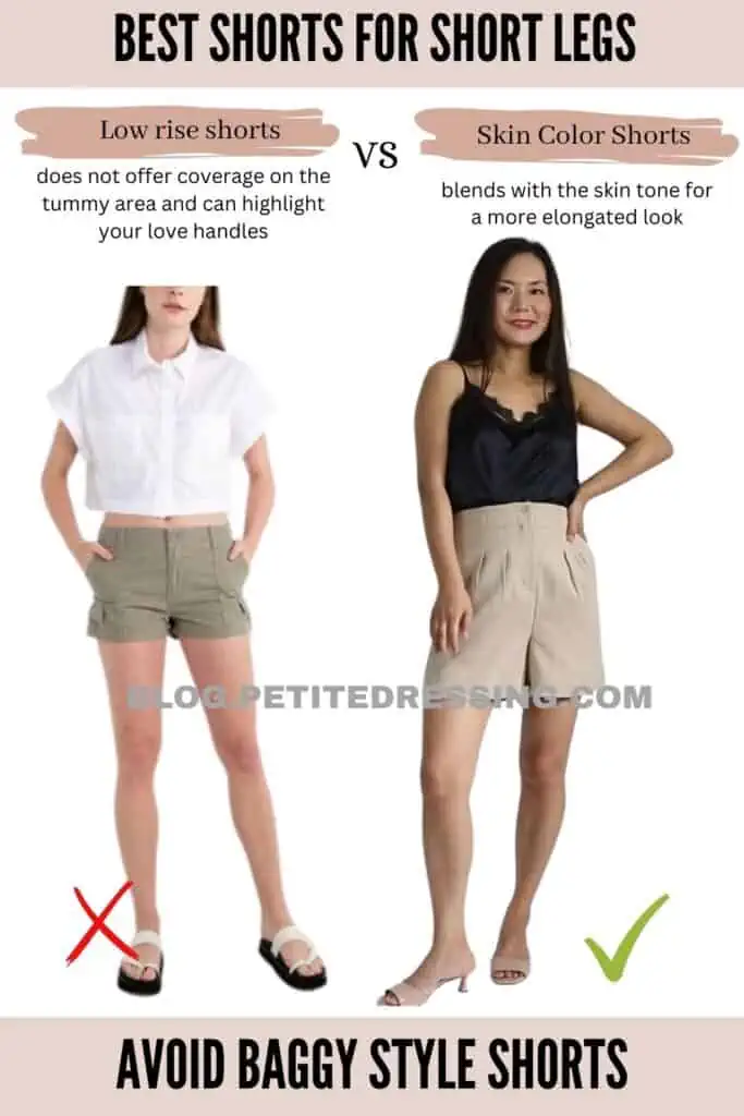 Avoid Baggy Style Shorts