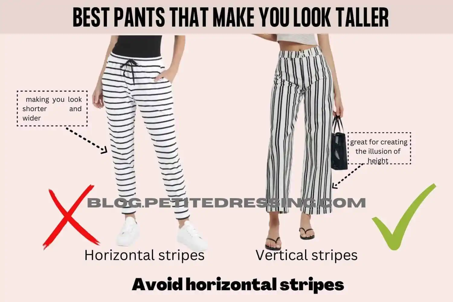 What Types of Pants Make You Look Taller - Petite Dressing