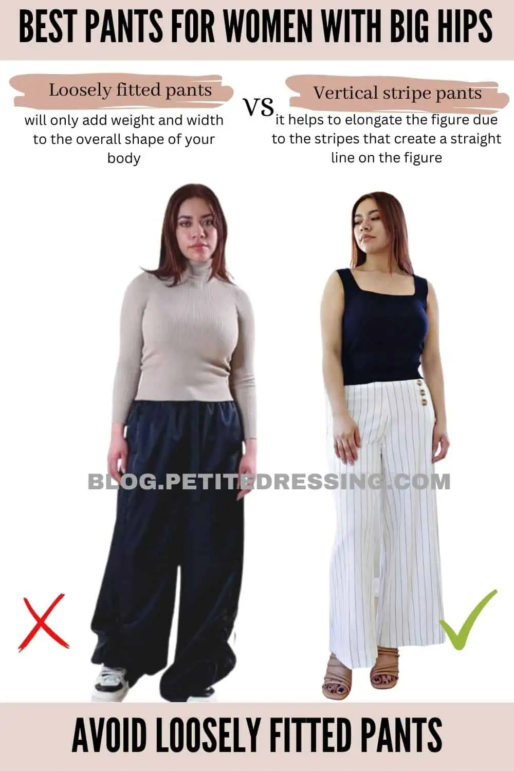 The Complete Pants Guide for Women With Big Hips - Petite Dressing