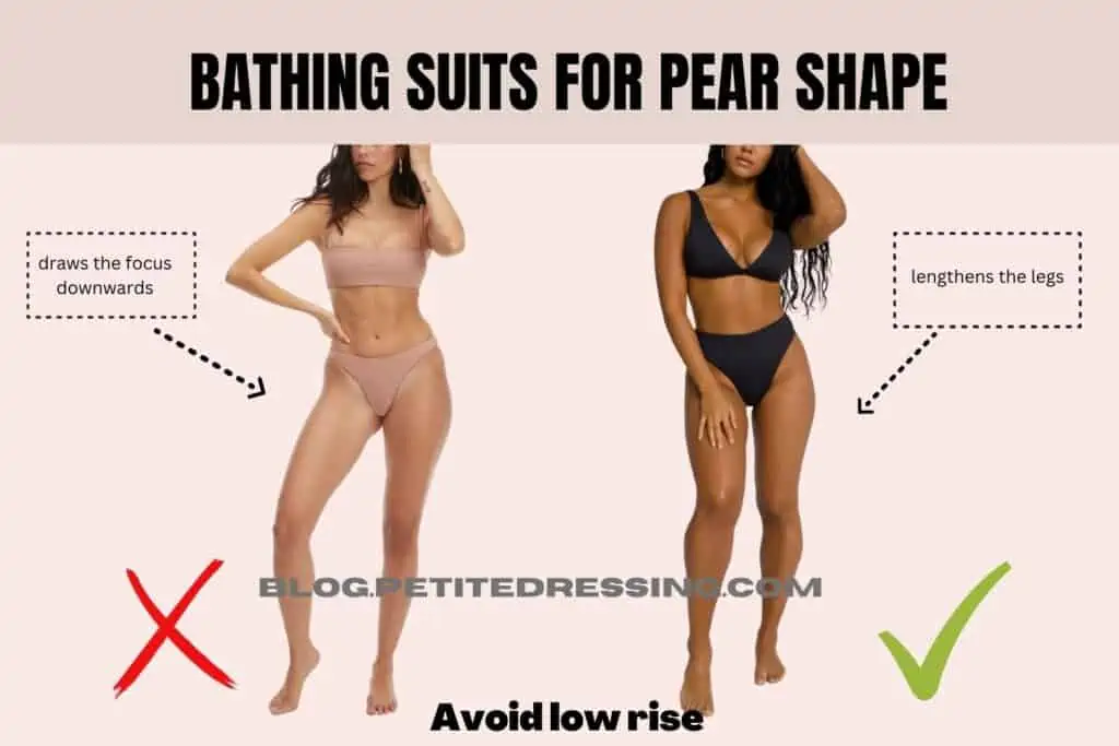 The Complete Swimsuit Guide for the Pear Body Shape-Avoid low rise