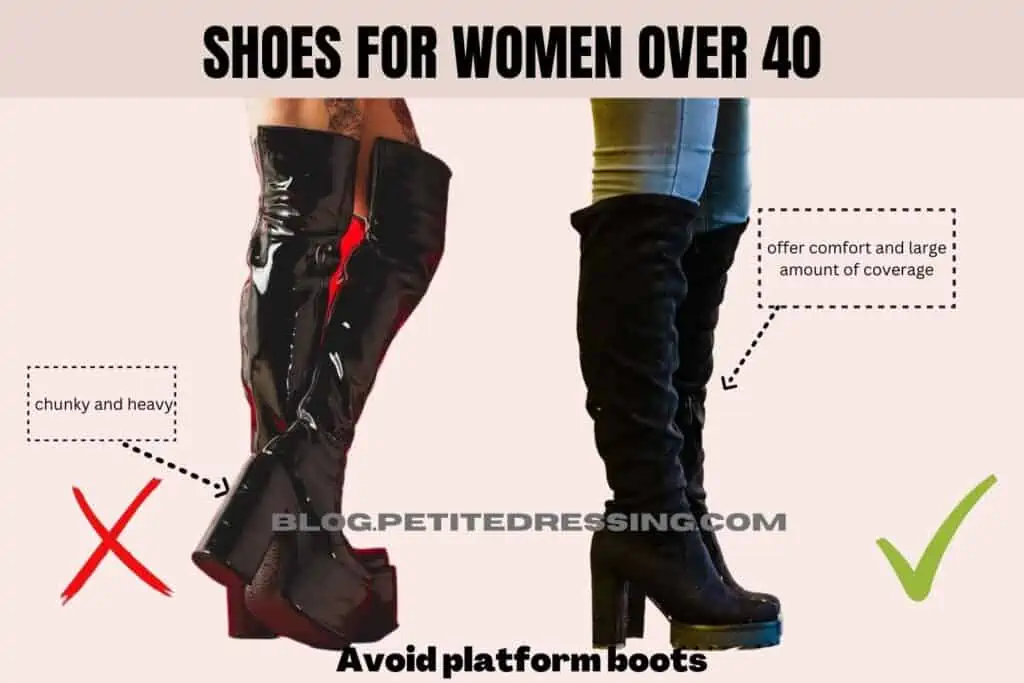 Avoid platform boots