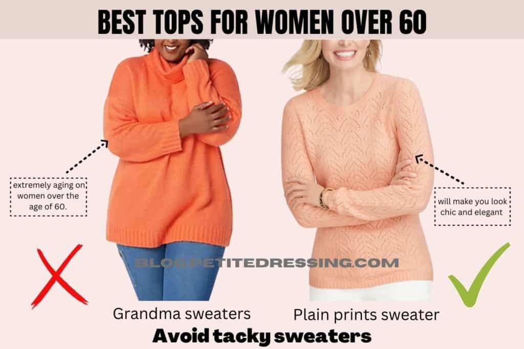 Avoid tacky sweater