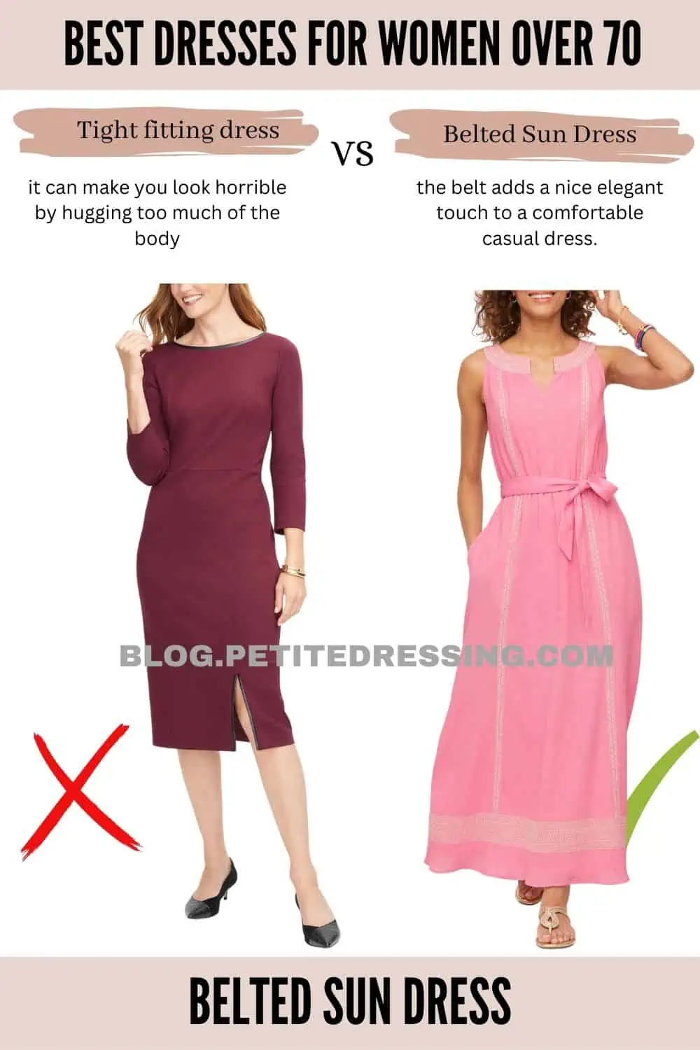 Dresses for shop ladies over 70