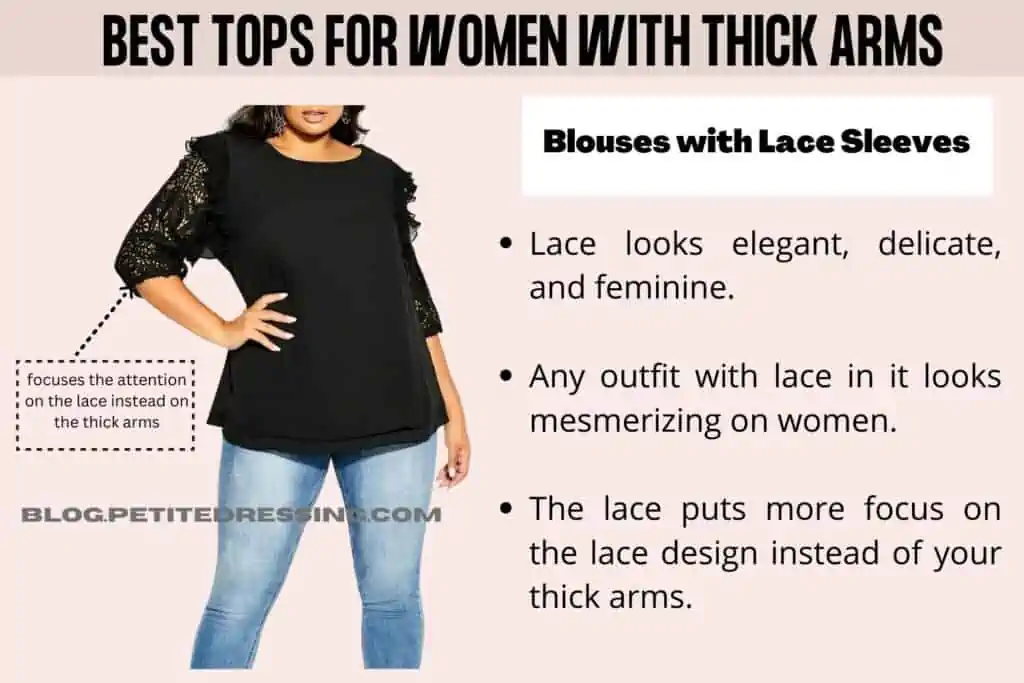 Blouses with Lace Sleeves