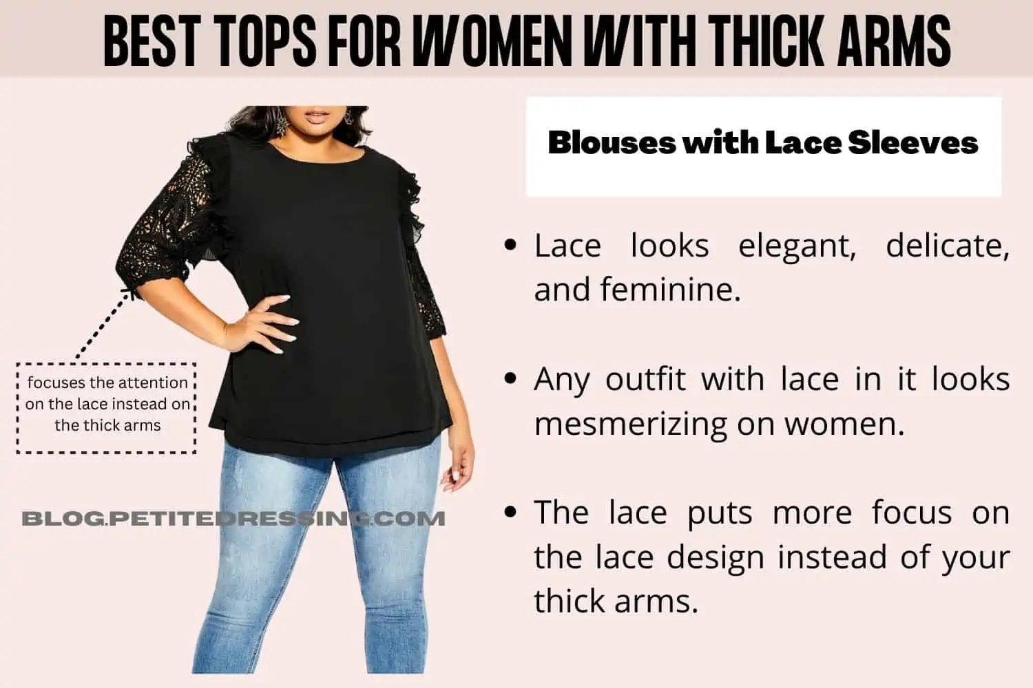 The Complete Tops Guide for Women With Thick Arms - Petite Dressing