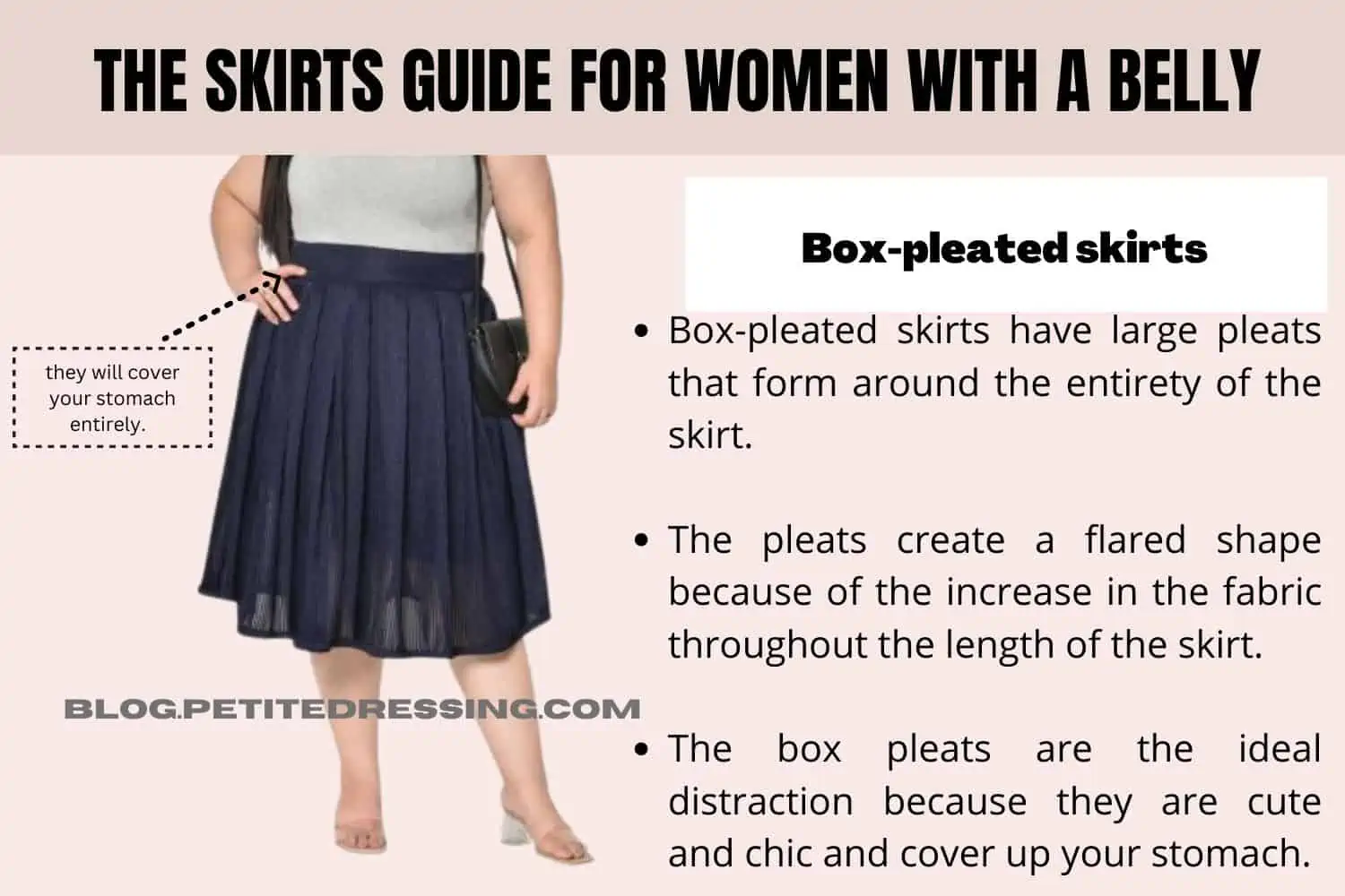 The Complete Skirt Guide for Women With a Belly - Petite Dressing