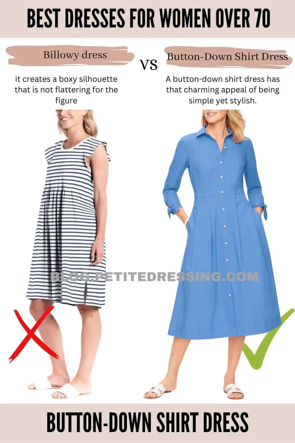 dresses for women over 70