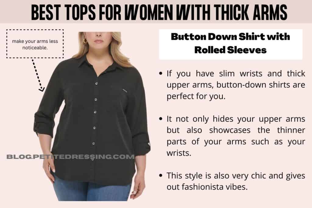 Button Down Shirt with Rolled Sleeves