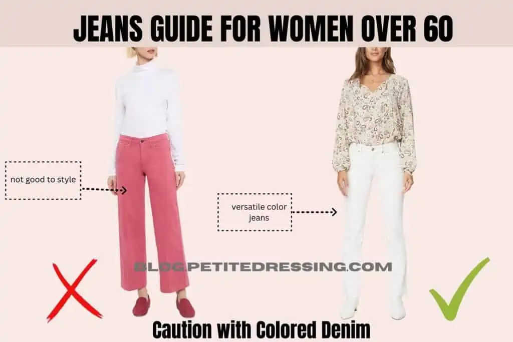 Caution with Colored jeans