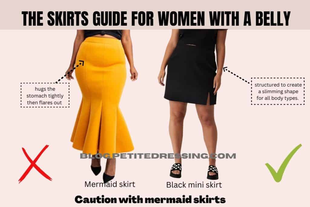 Caution with mermaid skirt