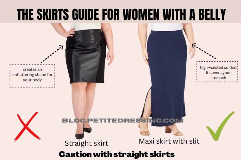 Caution with straight skirt
