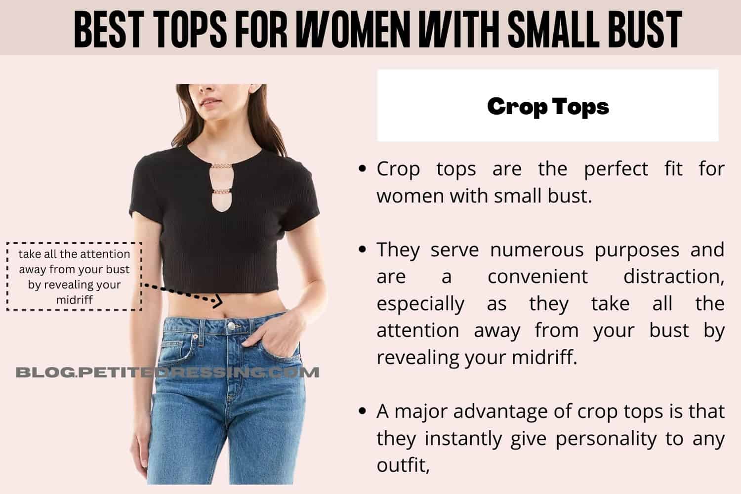 The Complete Tops Guide for Women With Small Bust - Petite Dressing