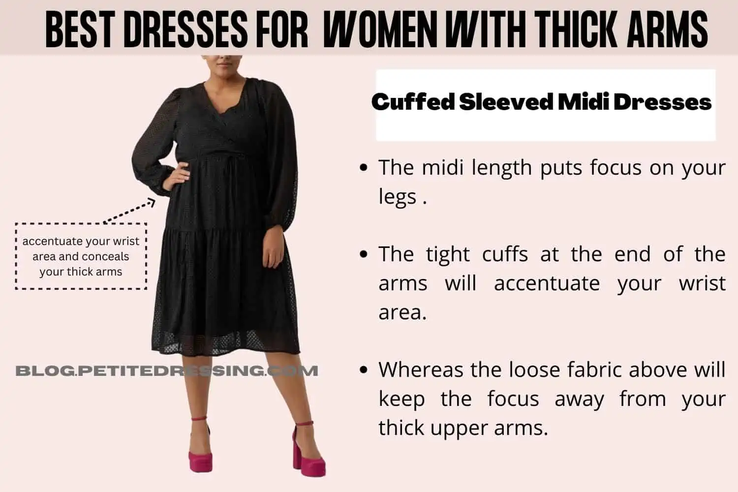 What Style Dresses Look Good On Women With Thick Arms? - Petite Dressing