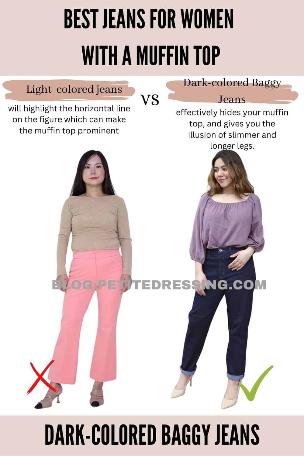 The Complete Jeans Guide for Women with Muffin Top