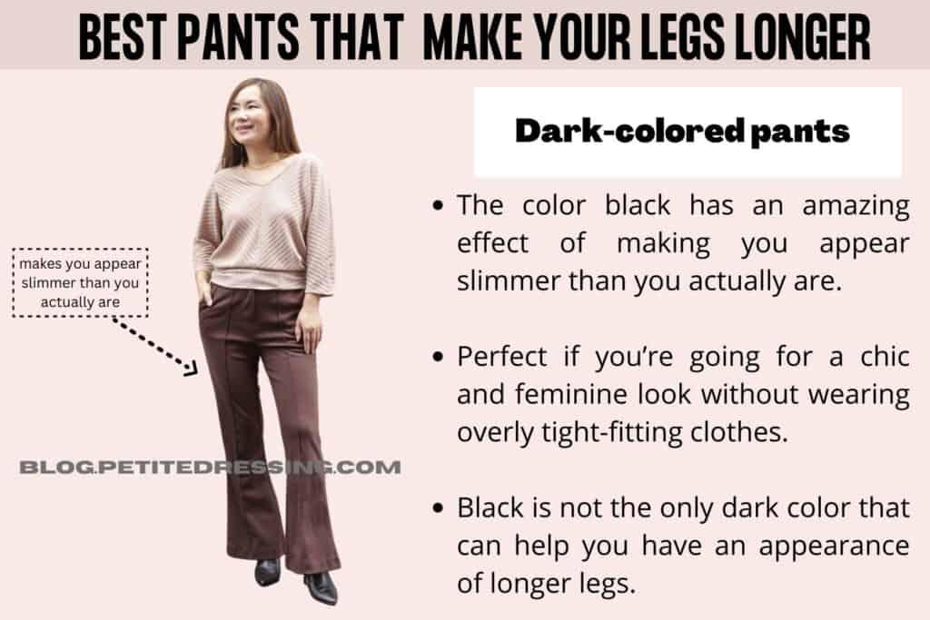 Dark-colored pants