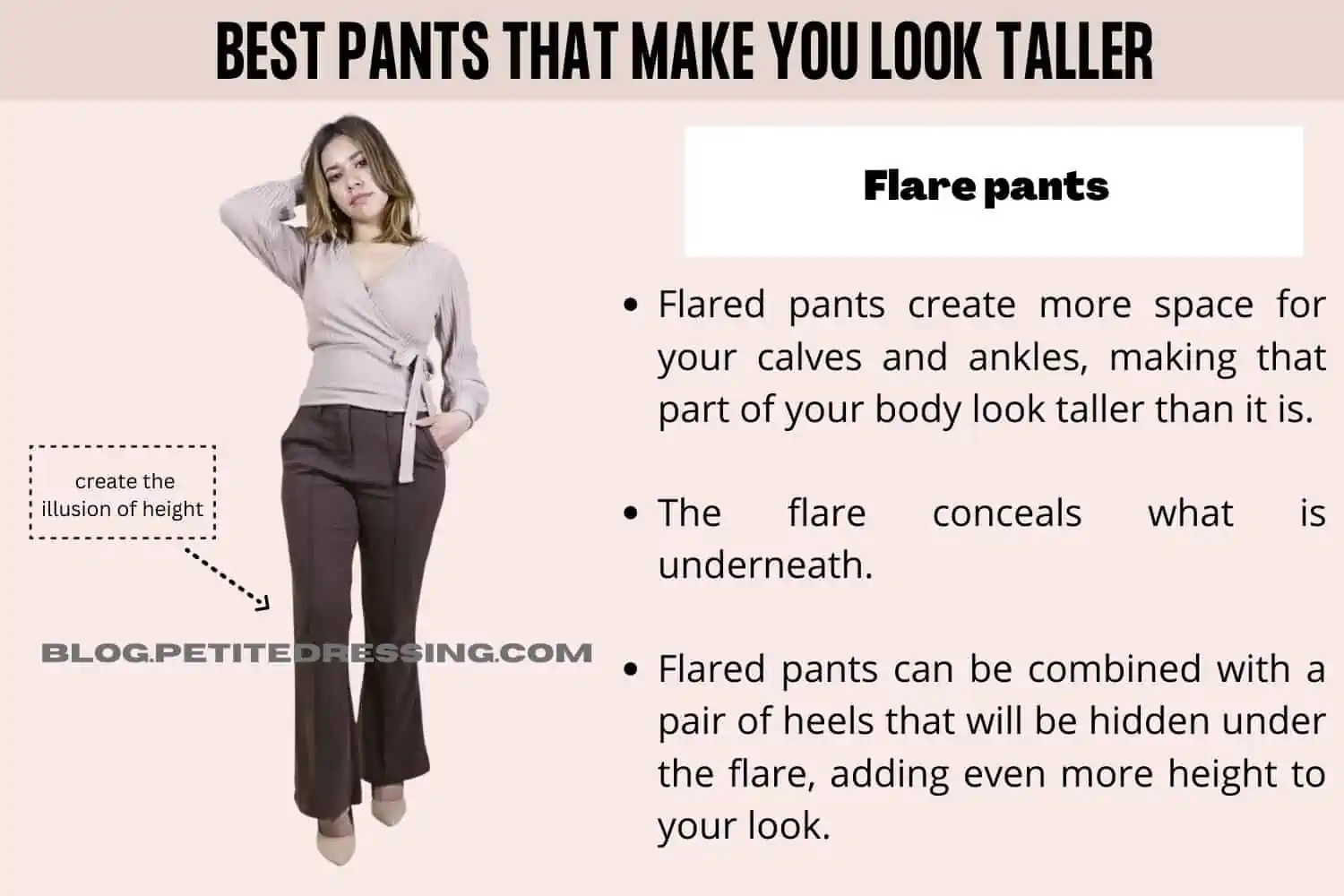 How to look slimmer and taller with these flared trousers and