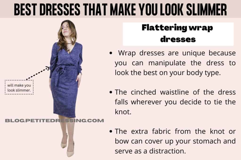 Flattering wrap dresses