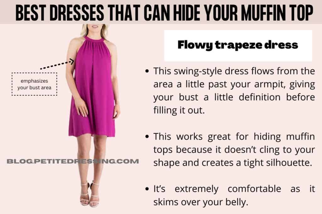 Flowy trapeze dress