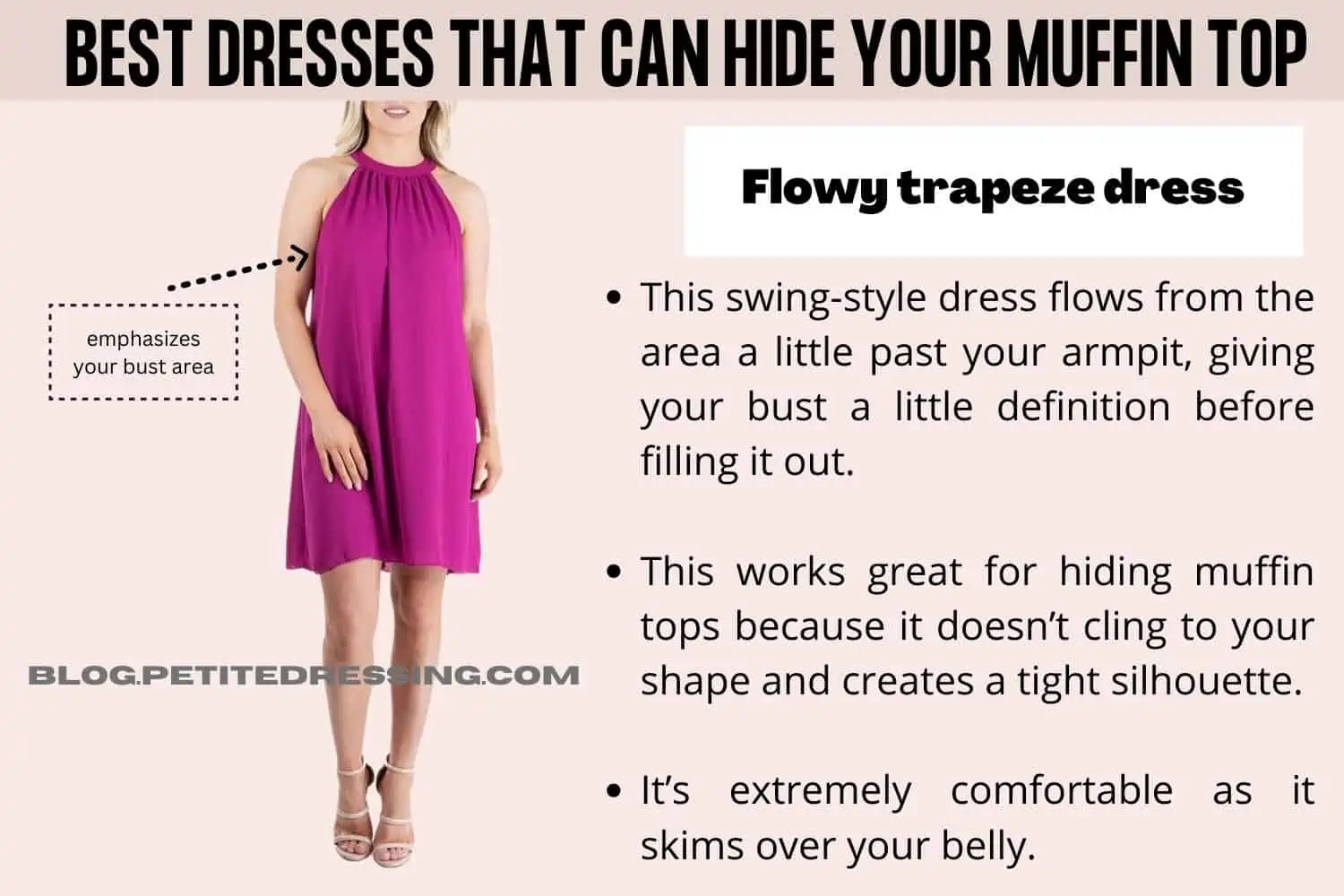 Dresses for hot sale muffin top