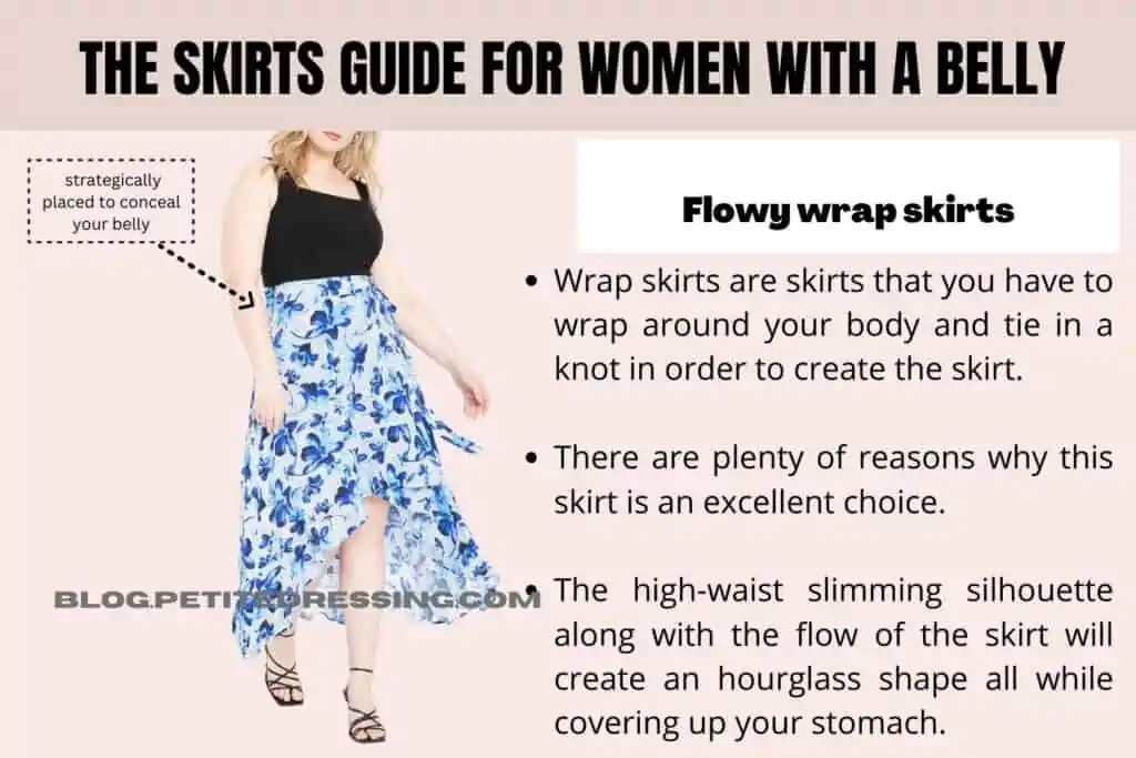 Flowy wrap skirts