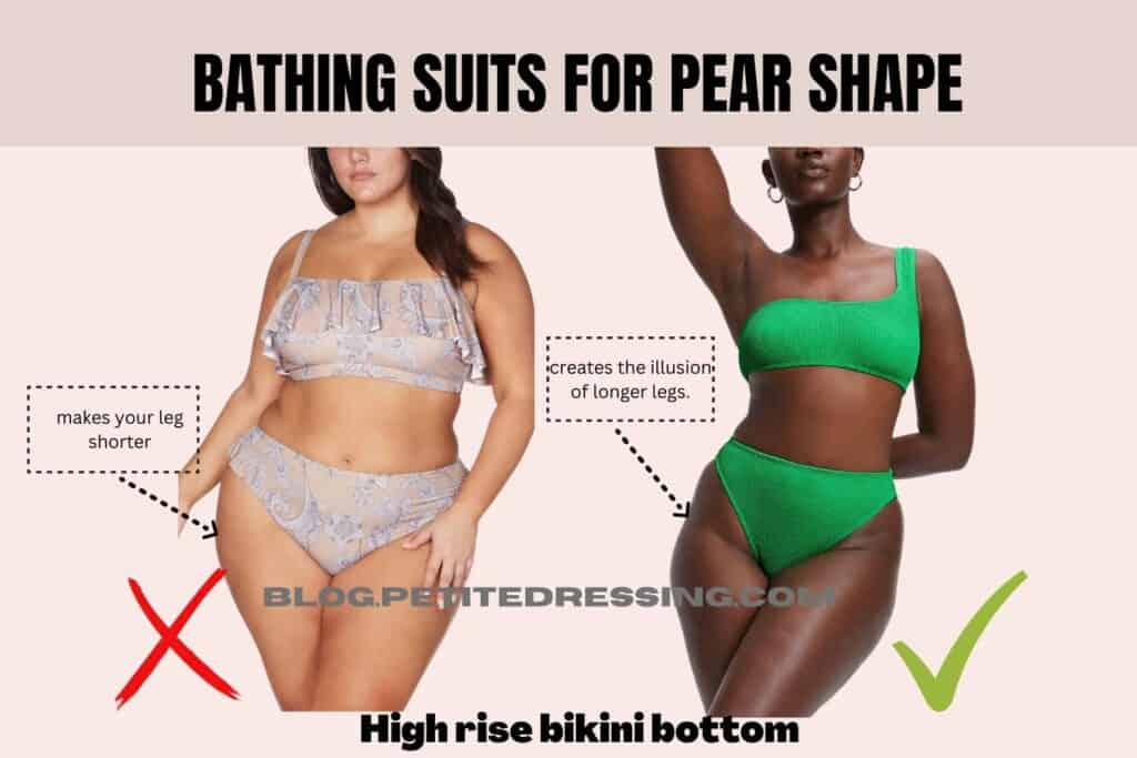 The Complete Swimsuit Guide for the Pear Body Shape-High rise bikini bottom