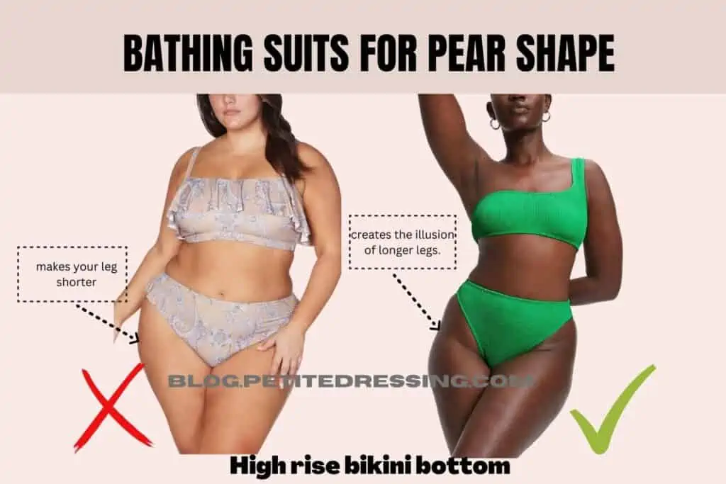The Complete Swimsuit Guide for the Pear Body Shape-High rise bikini bottom