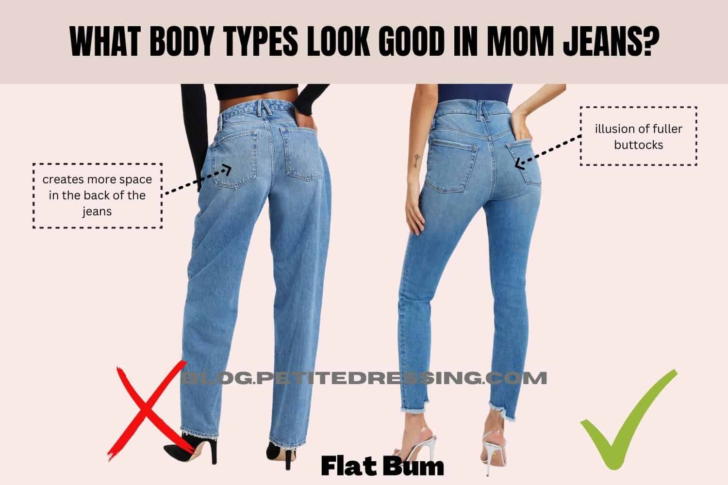 What body types look good Mom jeans?