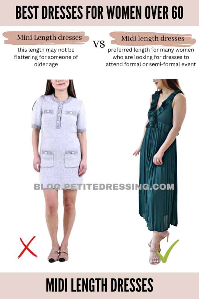 Midi length dresses