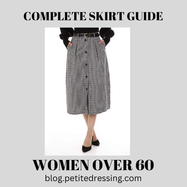 what style skirts look good on women over 60