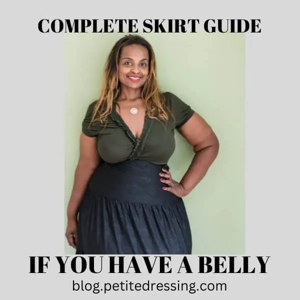 what style skirts can hide a belly