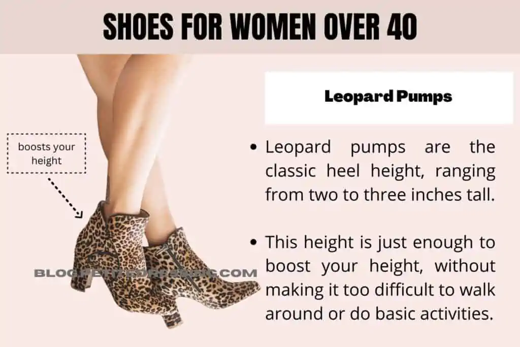 Shoes for Women Over 40-Leopard Pumps