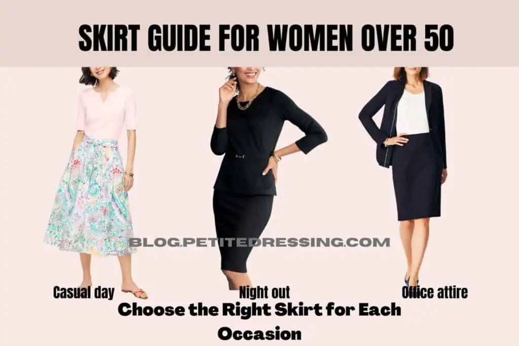 Skirt Guide For Women Over 50-Choose the Right Skirt for Each Occasion