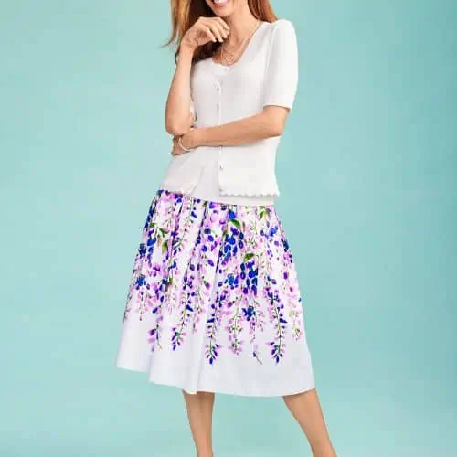 Appropriate skirt 2024 length over 50